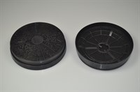 Filtre charbon, Scandomestic hotte - 165 mm (2 pièces)